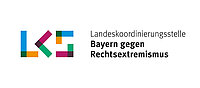 Das Logo der Landeskoordinierungsstelle Bayern gegen Rechtsextremismus. 